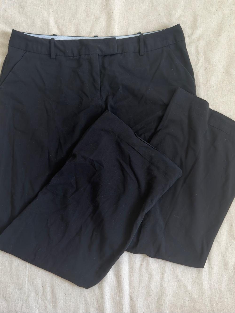 Women's Black Tailored Trousers - Classic Straight Leg